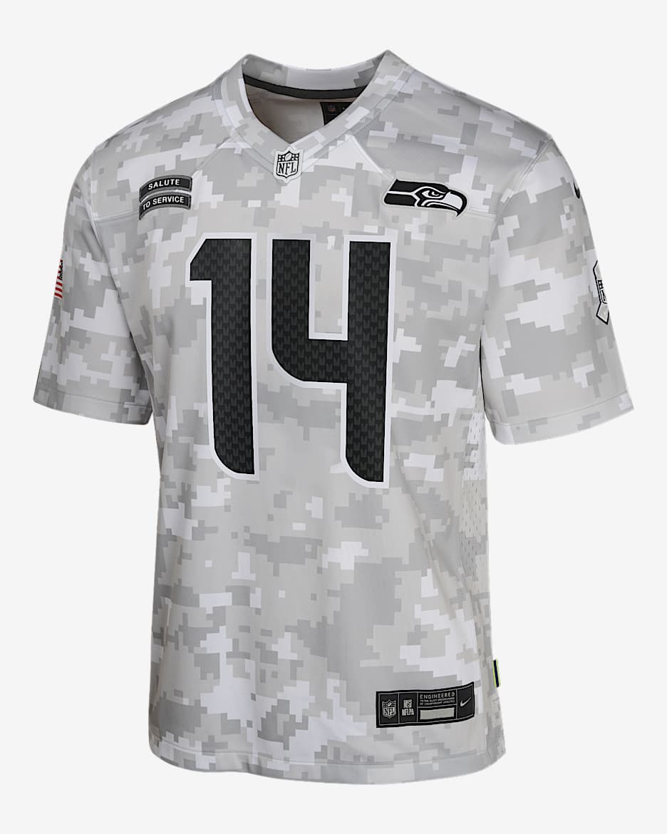 NIKE 2020 SEATTLE buy SEAHAWKS NFL SALUTE TO SERVICE VETERANS DAY BLACK CAMO SZ S